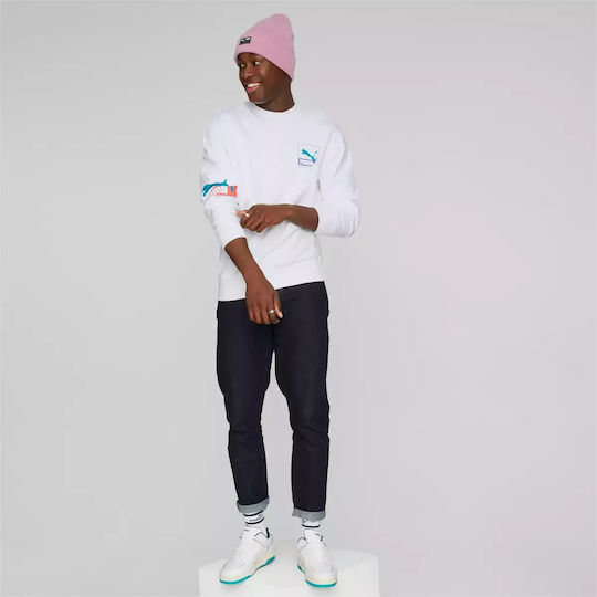 Archive Heather Ribbed Beanie Cap Pink