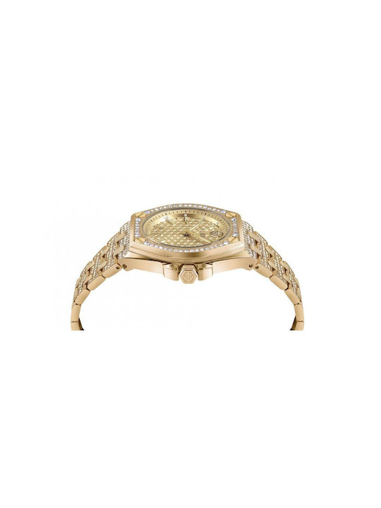Watch with Gold Metal Bracelet