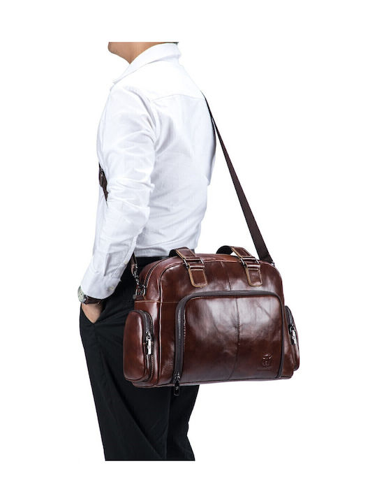 GWB-047 Leather Men's Briefcase Brown