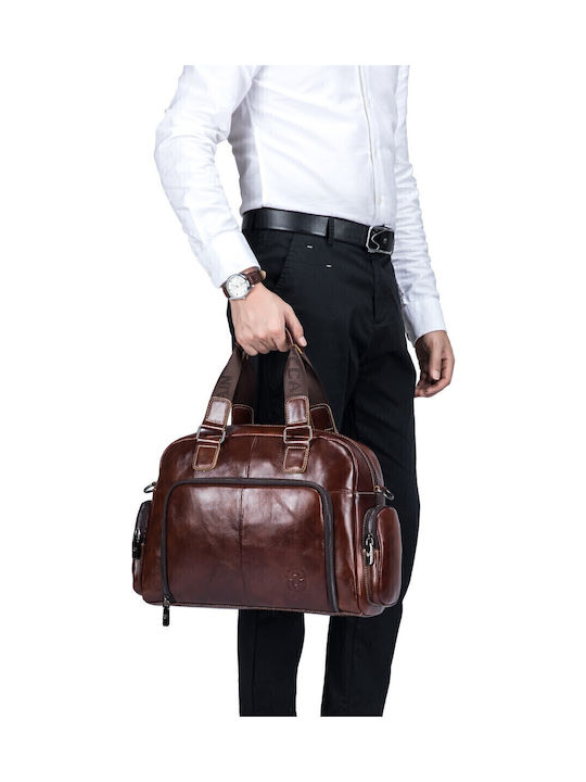 GWB-047 Leather Men's Briefcase Brown
