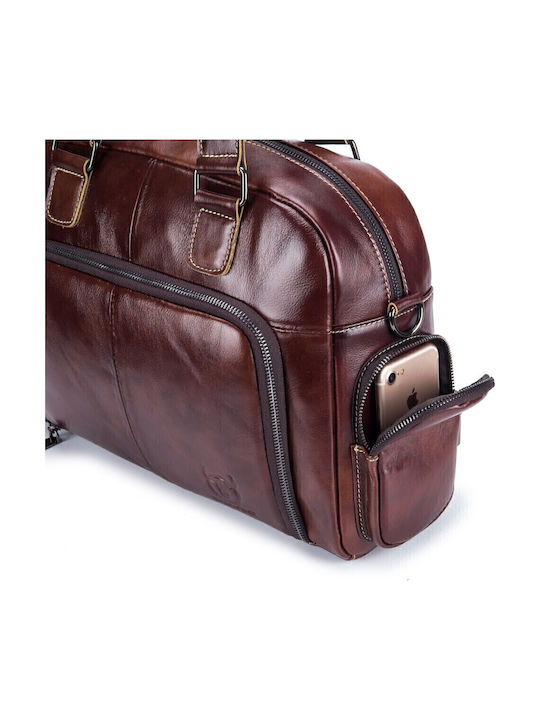 GWB-047 Leather Men's Briefcase Brown