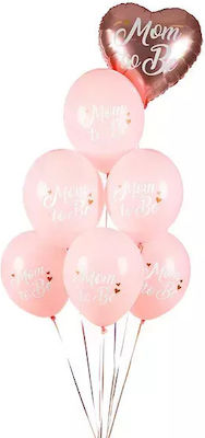 Mom to Be Latex Balloons Pink, 30cm, set of 5pcs.