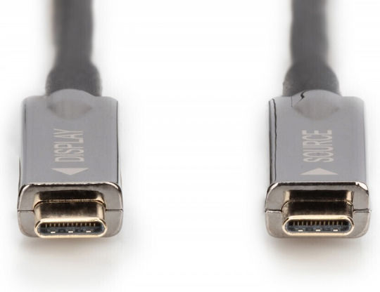 Digitus USB 3.1 Video Cable USB-C Male - USB-C Black 10m AK-330160-100-S