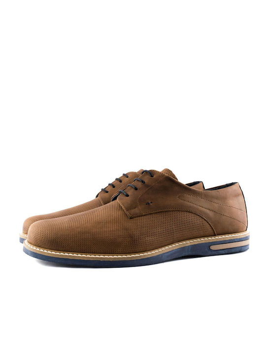 Northway Men's Leather Casual Shoes Tabac Brown