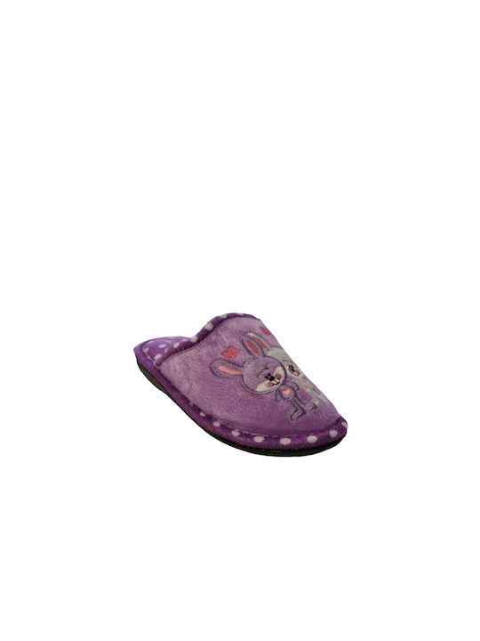 Antrin Kids Slipper Purple