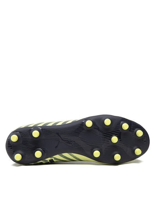 Puma Tacto II FG/AG Χαμηλά Ποδοσφαιρικά Παπούτσια με Τάπες Fresh Yellow / Parisian Night