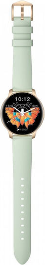 Oromed Active Pro 1 Aluminium Smartwatch με Παλμογράφο (Χρυσό / Πράσινο)