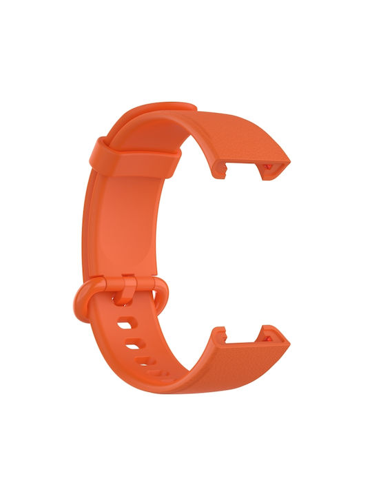 Litchi Texture Armband Silikon Orange (Mi Watch Lite)