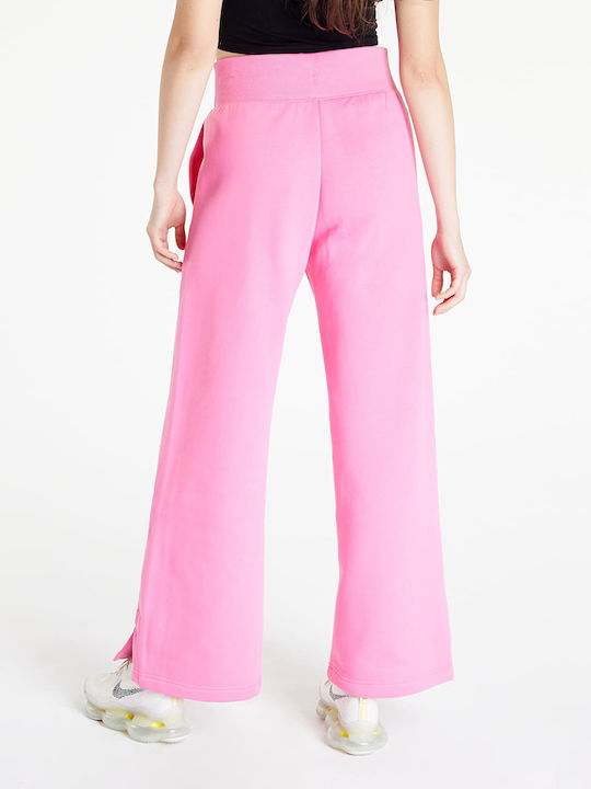 Nike Sportswear Phoenix Hohe Taille Damen-Sweatpants Rosa