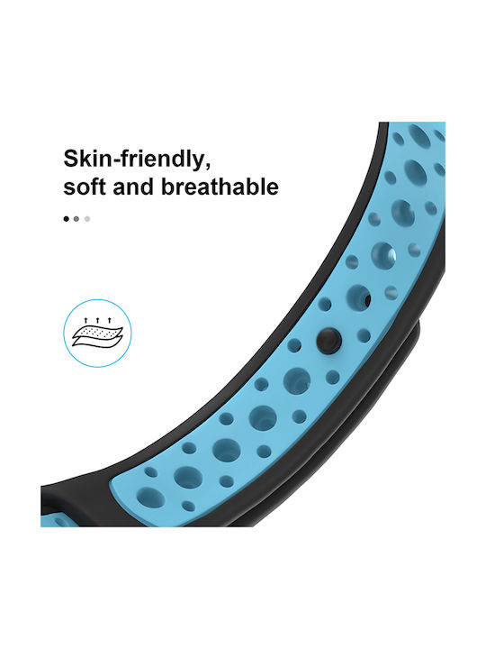 Sonique Sport Λουράκι Σιλικόνης με Pin Σκούρο Μπλε / Ροζ (Mi Smart Band 5/Mi Smart Band 6)