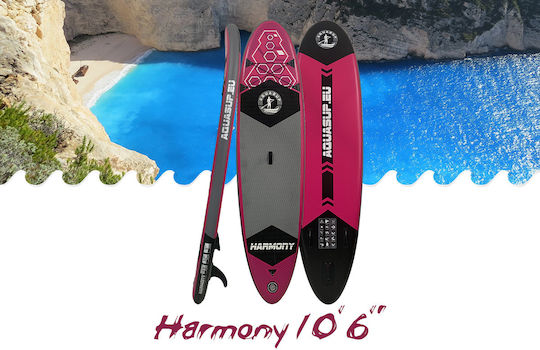 Aquasup Harmony 10.6 Inflatable SUP Board with Length 3.2m Pink