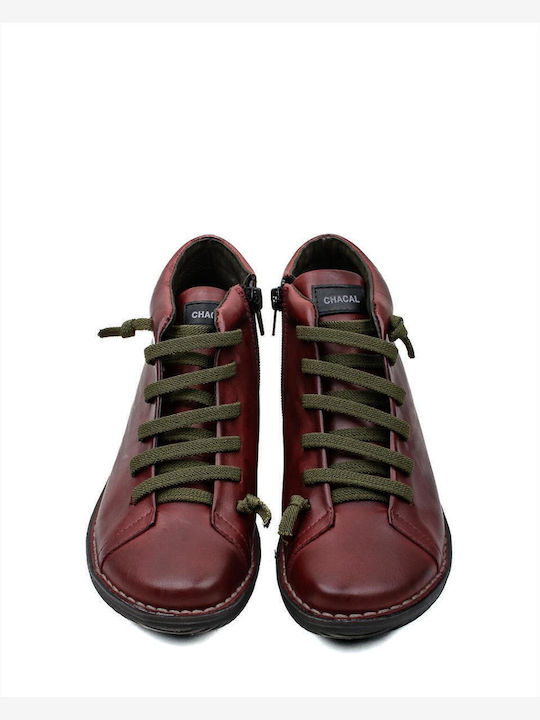 Leather Women's Ankle Boots Madison Granate Bordeaux
