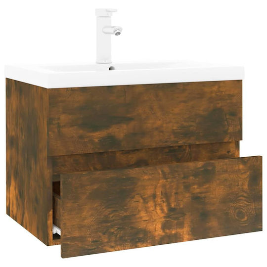 vidaXL Countertop with Sink L60xW38.5xH45cm Oak