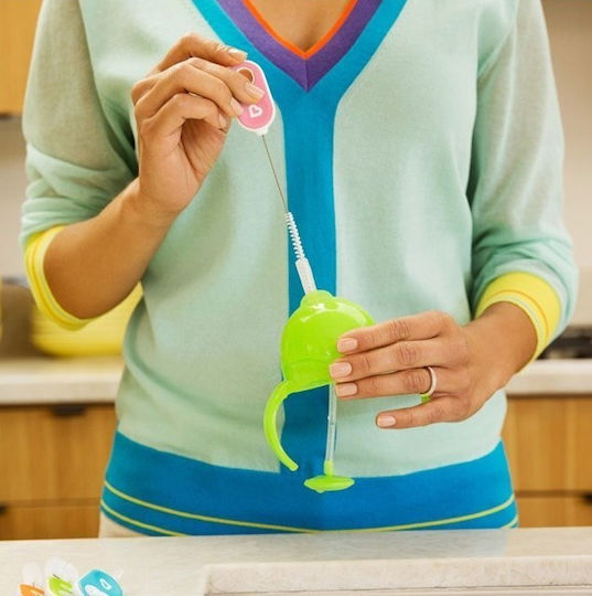 Munchkin Cleaning Brush for Baby Bottles Purple Pink Light Green Light Blue 51770 4pcs