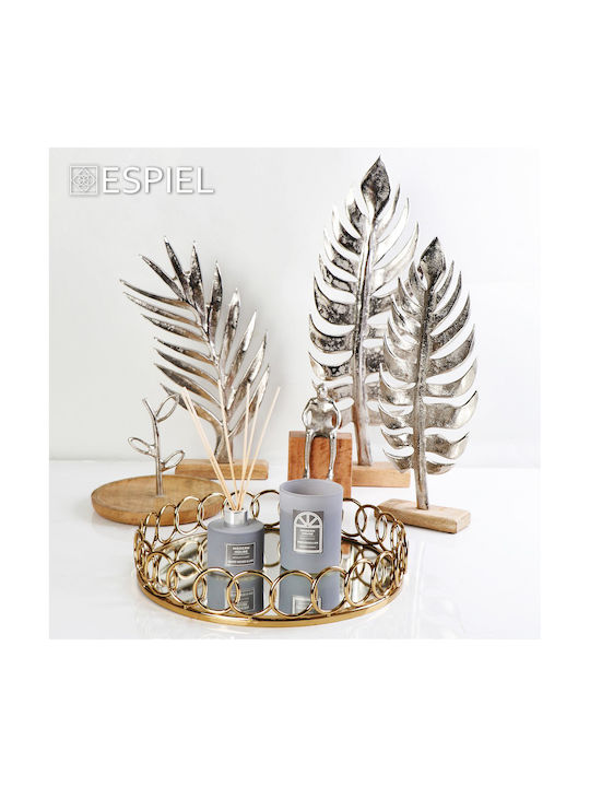 Espiel Metallic Leaf Table Decor 42cm