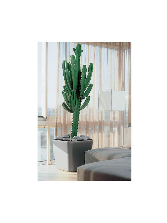 Lechuza QUADRO LS Αυτοποτιζόμενη Γλάστρα Πλαστική Charcoal Metallic 43x43εκ.