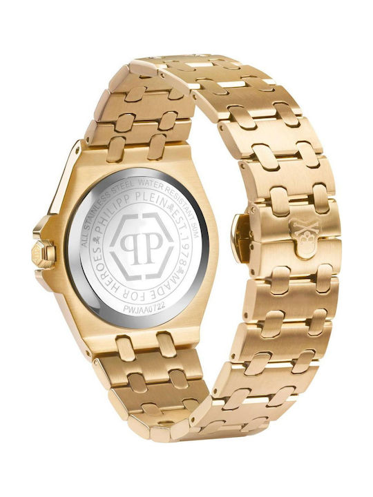 Philipp Plein Extreme Women's Watch 36mm Battery with Gold Metal Bracelet