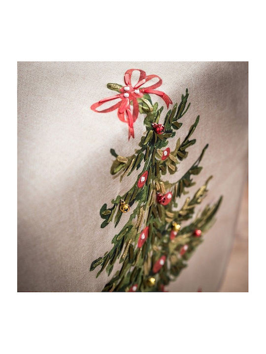 Gofis Home Weihnachtlich Tischtuch Läufer Stoff Beige L160xB40cm.