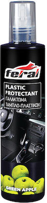 Feral Lichid Străluciți / Protecție pentru Materiale plastice pentru interior - Tabloul de bord cu Aromă Măr verde Γυαλιστικό Συντηρητικό Πλαστικών 300ml 18467