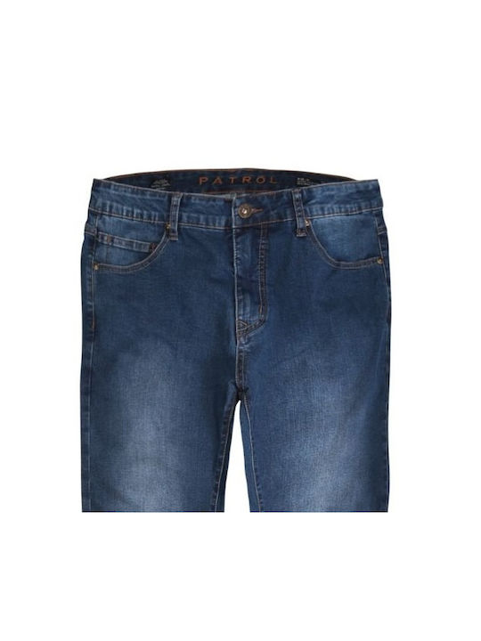 Volcano D-NOEL 10 Herren Comfort Fit Jeans mit großen Gesäßtaschen - Blau