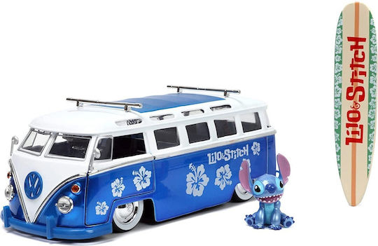 Jada Toys Lilo și Stitch Stitch Stitch Van Cu Figură Vehicul Replică Lungime 3.5cm În Scară 1:24