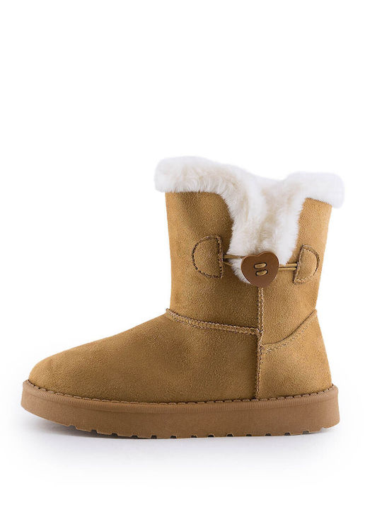 Love4shoes Kids Boots Camel