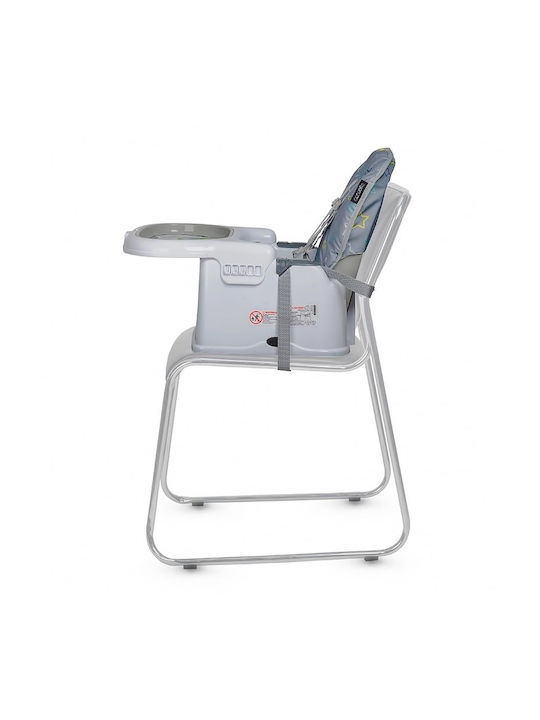 Coccolle Ziti Baby Highchair 3 in 1 with Adjustable Height Grey Stars