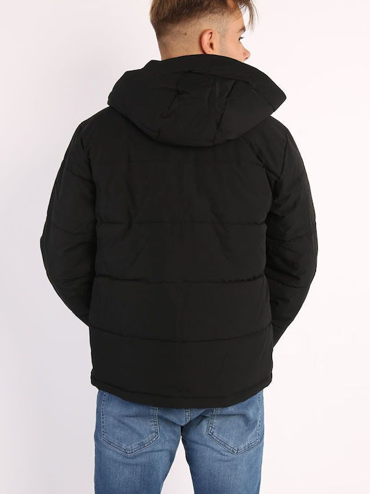 Jack & Jones Men's Winter Puffer Jacket Black