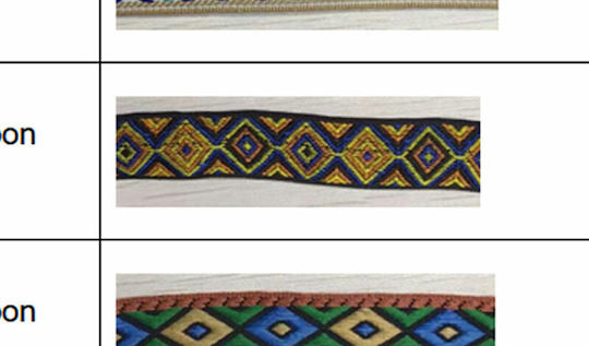 Faitakis Pack Boho material textil Panglică Maro cu lățime 25mm