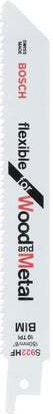 Bosch S 922 HF Jig Saw Blade for Metal and Wood 150mm Flexible for Wood and Metal 2pcs 2608656039