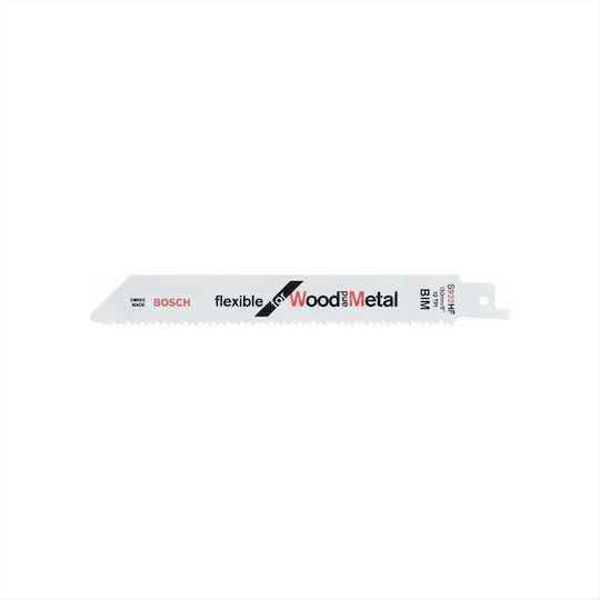 Bosch S 922 HF Jig Saw Blade for Metal and Wood 150mm Flexible for Wood and Metal 2pcs 2608656039