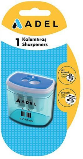 Adel Metallic Double Sharpener Blue