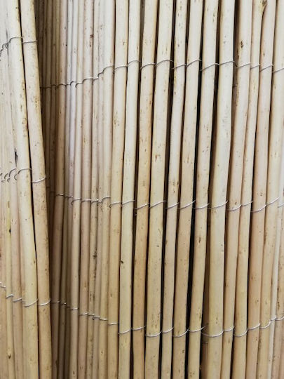 Showood Bambuszaun aus Weide mit Ganzem Holz 2x5m