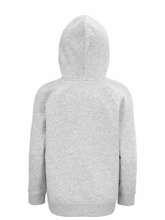 Kids Hoodie, Organic " Ariana Grande, Thank U Next ", Grey Melange