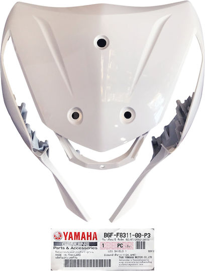 Yamaha Μάσκα Ποδιάς Μοτοσυκλέτας για Yamaha Crypton S 115 Λευκό