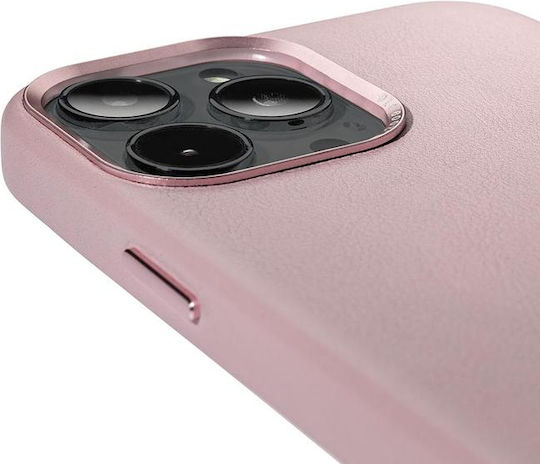 Decoded Back Cover Synthetic Leather Powder Pink (iPhone 13 Pro Max)