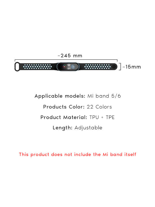 Sonique Sport Λουράκι Σιλικόνης με Pin Φουξ /Λευκό (Mi Band 3/Mi Smart Band 4)