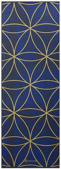 Gaiam Sun & Moon Exercise Mat Blue (173x61x0.6cm)