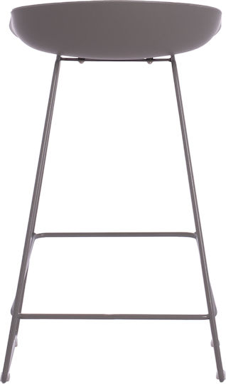 Stool Bar made of Polypropylene Naila Grey 2pcs 44x44x74cm