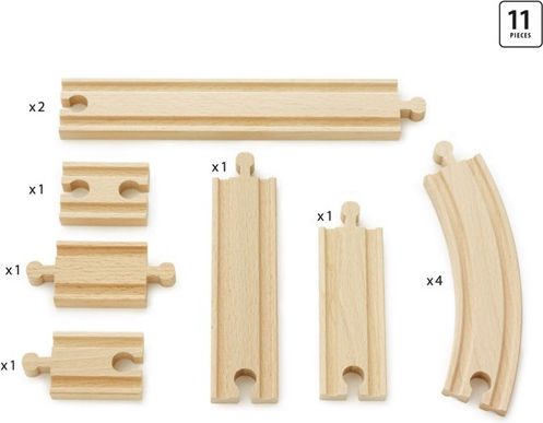 Brio Toys Expansion Pack Beginner Ράγες Σιδηρόδρομου για 3+ Ετών