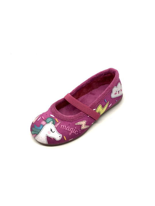 Dicas Kids Slipper Closed-Toe Fuchsia