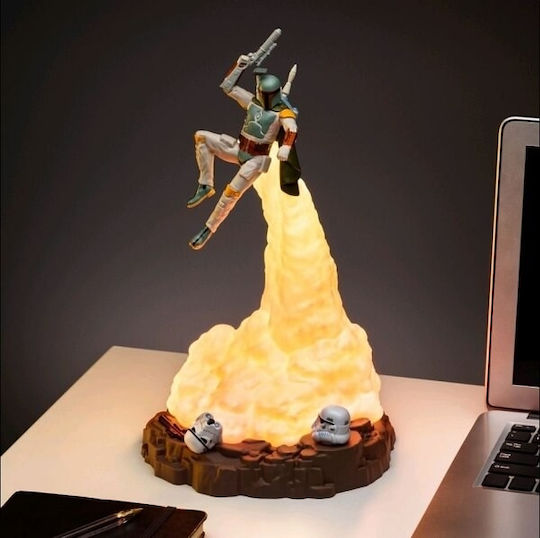 Paladone Παιδικό Διακοσμητικό Φωτιστικό Boba Fett Diorama Λευκό 18x17x31εκ.