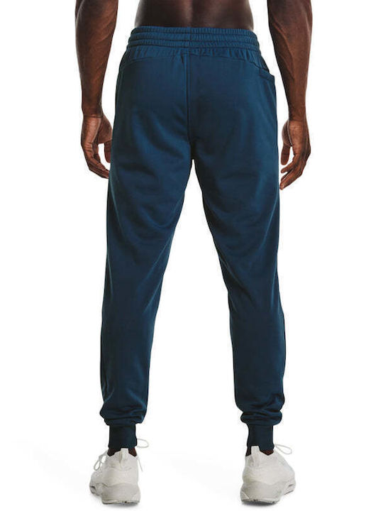 Sweatpants Glossy with Elastic Blue