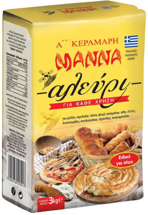 Αφοί Κεραμάρη Αλεύρι Σιταριού για όλες τις Χρήσεις Μάννα 3kg