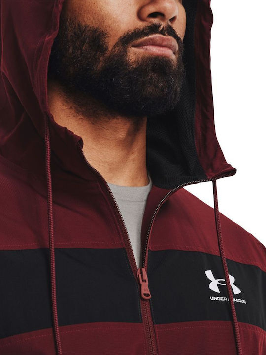 Athletic Jacket Windproof Burgundy