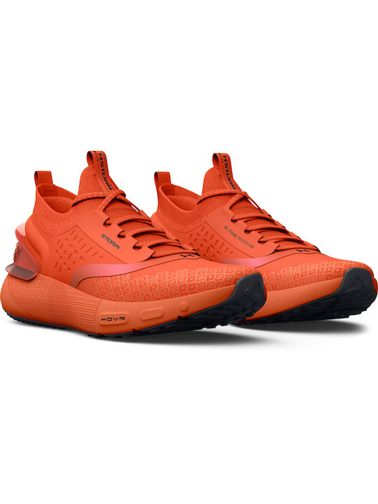 Under Armour HOVR Phantom 3 Storm Pantofi sport Alergare Panică portocalie