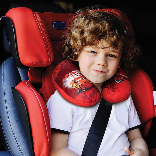 Carner Cars McQueen Lightning Travel Pillow for Kids 27x23x9cm Red