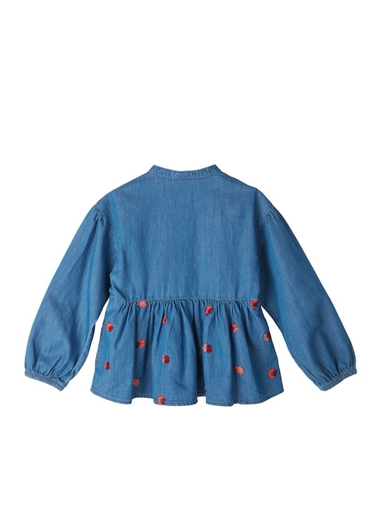 S.Oliver Kinderbluse Langarm Blau