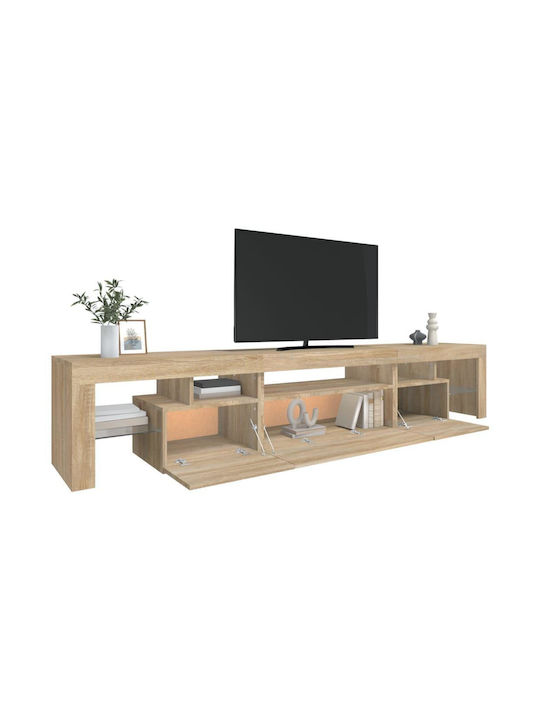 TV-Ständer mit LED-Beleuchtung Sonoma Eiche M215xT36.5xH40cm