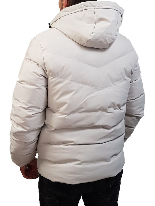 Brokers Jeans Μπουφάν Puffer Εκρού